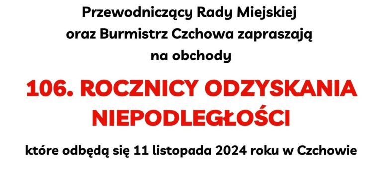 Obchody 106. Rocznicy Odzyskania Niepodległości w Czchowie